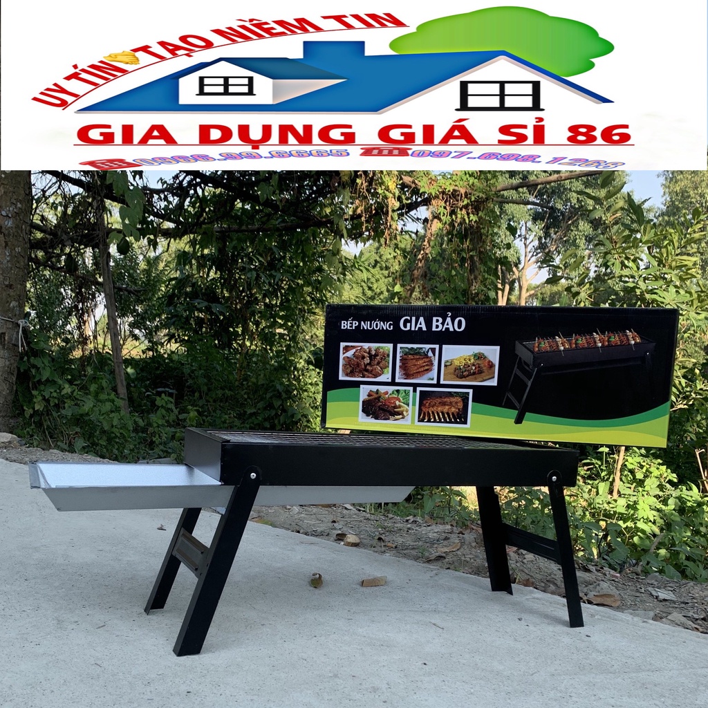 Bếp nướng than hoa BBQ- GIA BẢO ngoài trời cao cấp ĐẸP