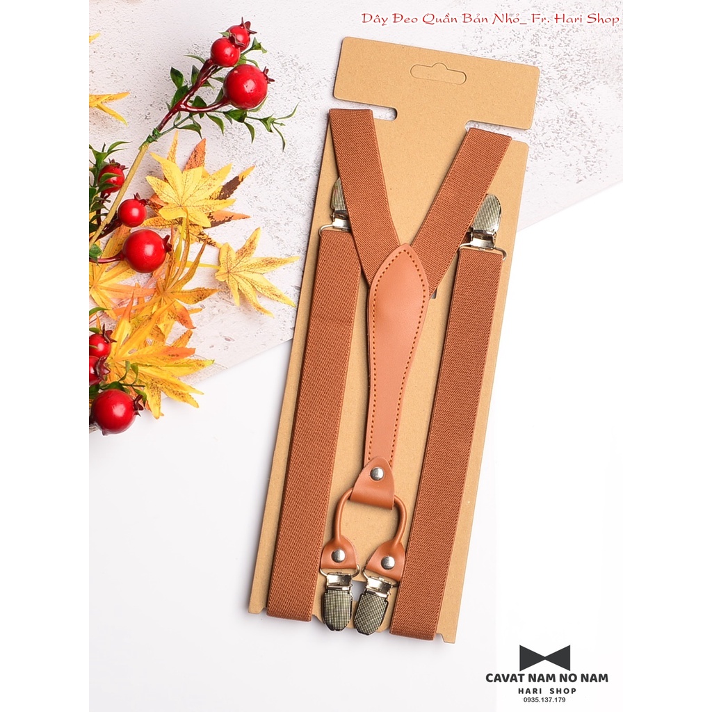 Dây đeo quần nam chữ Y 2.5cm - dây yếm quần nam cao cấp