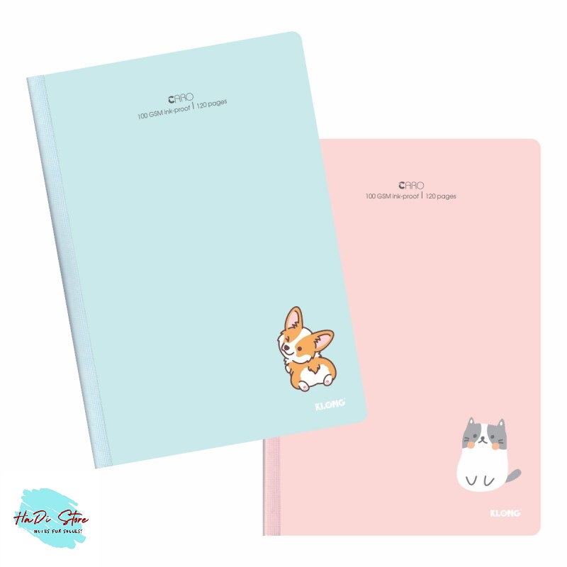 KLONG Vở may dán gáy CARO B5 100GSM - 120trang