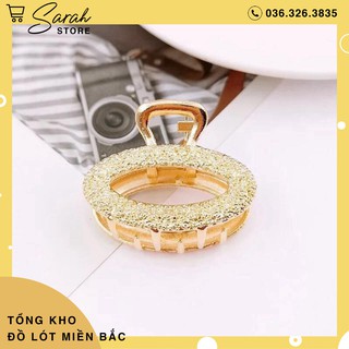 Set 5 Kẹp Tóc Nữ Vân Nổi Màu Vàng Mới