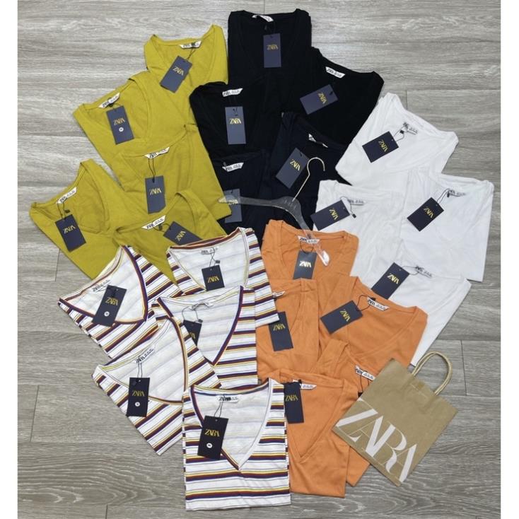 COMBO 3 ÁO PULL CỘC TAY CỔ TIM CHO NỮ