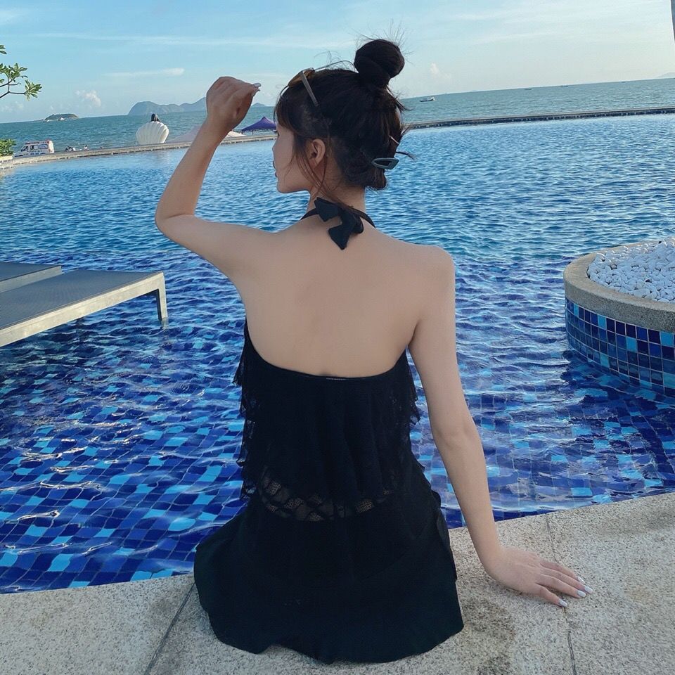 Bộ Đồ Bơi Hai Mảnh Viền Ren Phong Cách Hàn Quốc Cho Nữ | BigBuy360 - bigbuy360.vn