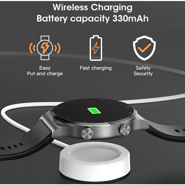 Đồng hồ thông minh M2 PRO - Hỗ trợ nghe gọi qua bluetooth, đo nhịp tim, sạc không dây