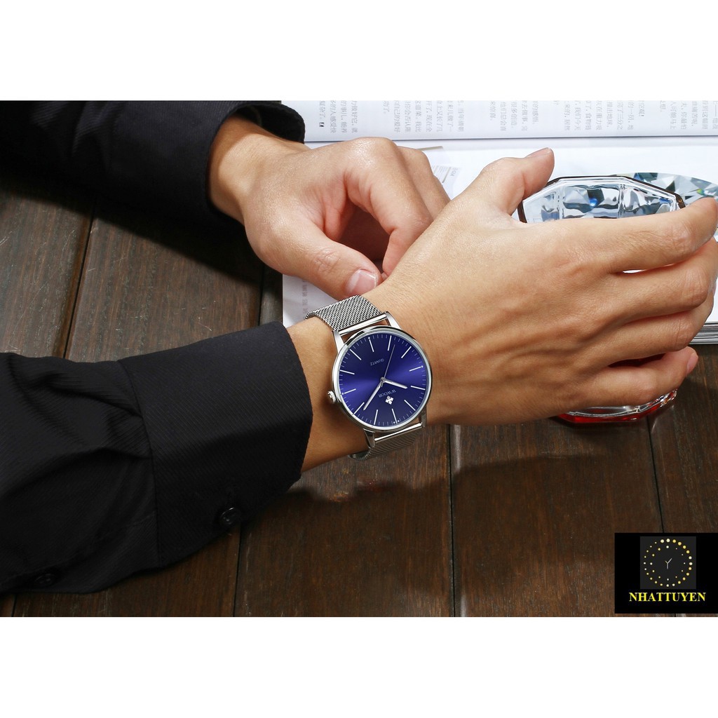 [ xả kho ] ĐỒNG HỒ NAM WWOOR 8832 DÂY THÉP KHÔNG GỈ-5 MÀU LỰA CHỌN