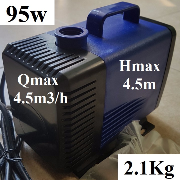 Bơm chìm hồ cá 220v-135w-6m3h-Đẩy cao 5.5m