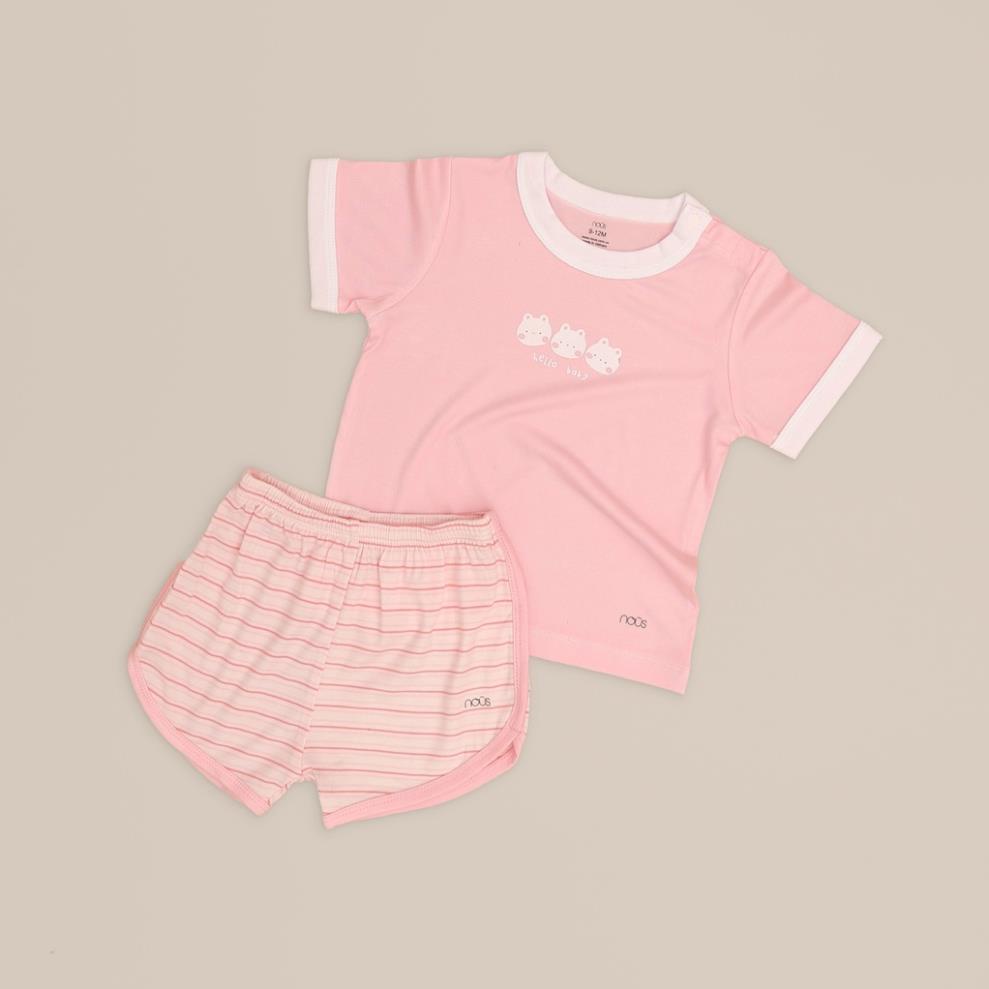 Bộ Quần Áo Cộc Cao cấp Nous Cài Vai Cộc Hình Thú Cho Bé Trai Bé Gái  - Chất Liệu Nu Petit (Size từ 3-18M) - S22