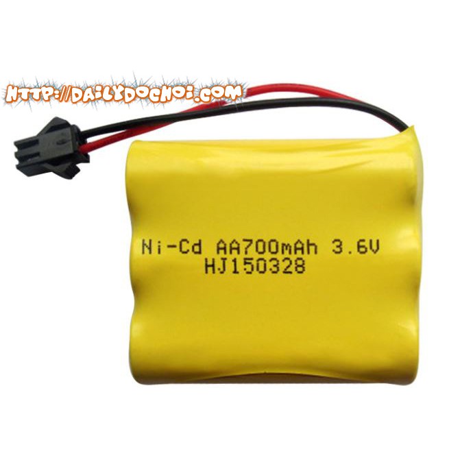 Pin sạc cho ô tô 3.6V 700mah chân SM