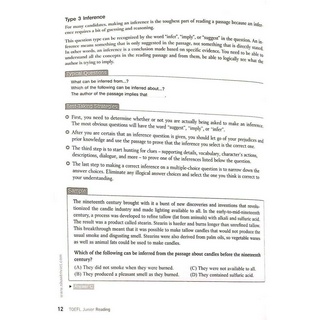 Sách TOEFL Junior Reading (Không CD)