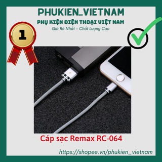 Cáp sạc Remax RC-064 vải cao cấp - Cáp Iphone