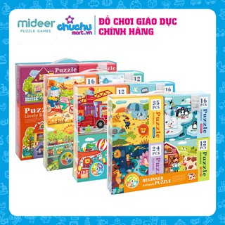 Bộ Tranh Ghép Xếp Hình 4 in 1 của Mideer Cho Bé Từ 3 Tuổi