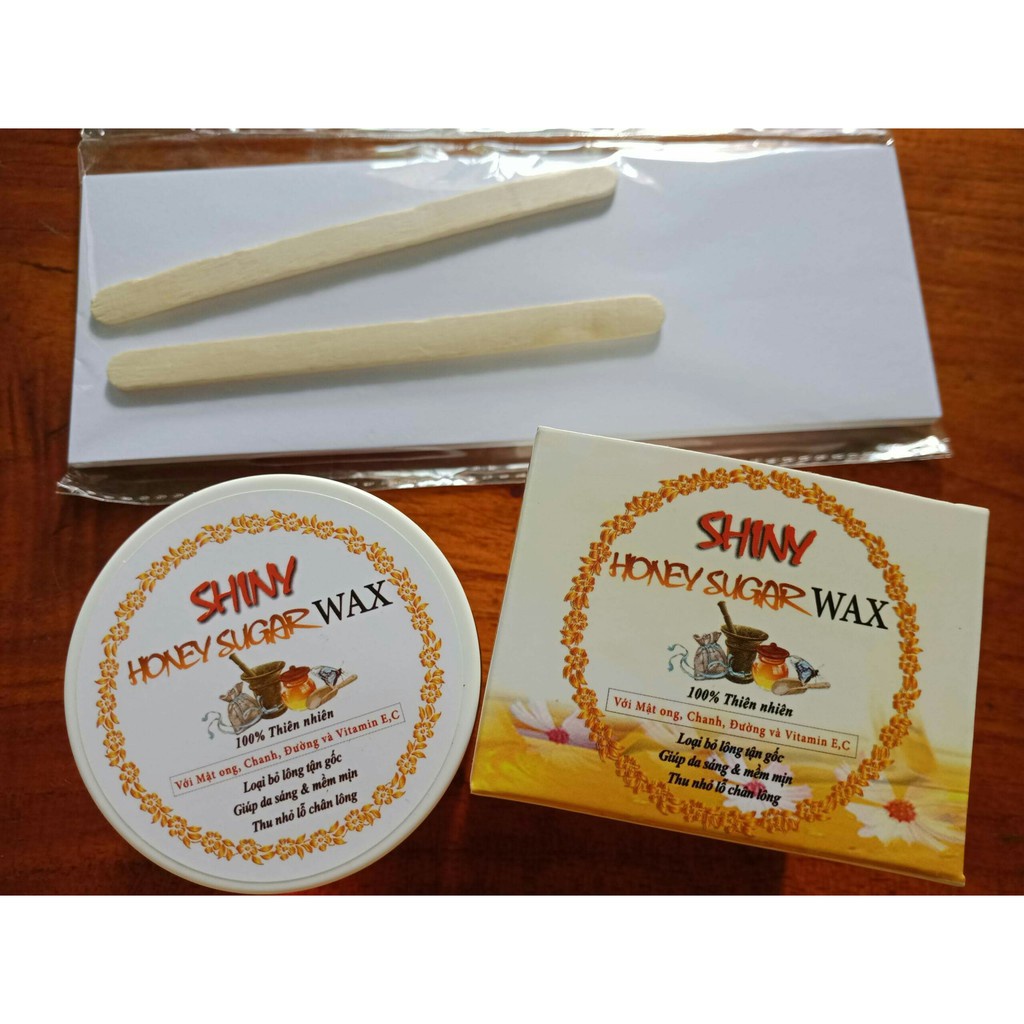 Sáp wax triệt lông nách mật ong Shiny,wax lông tẩy lông hủ 250gr handmade