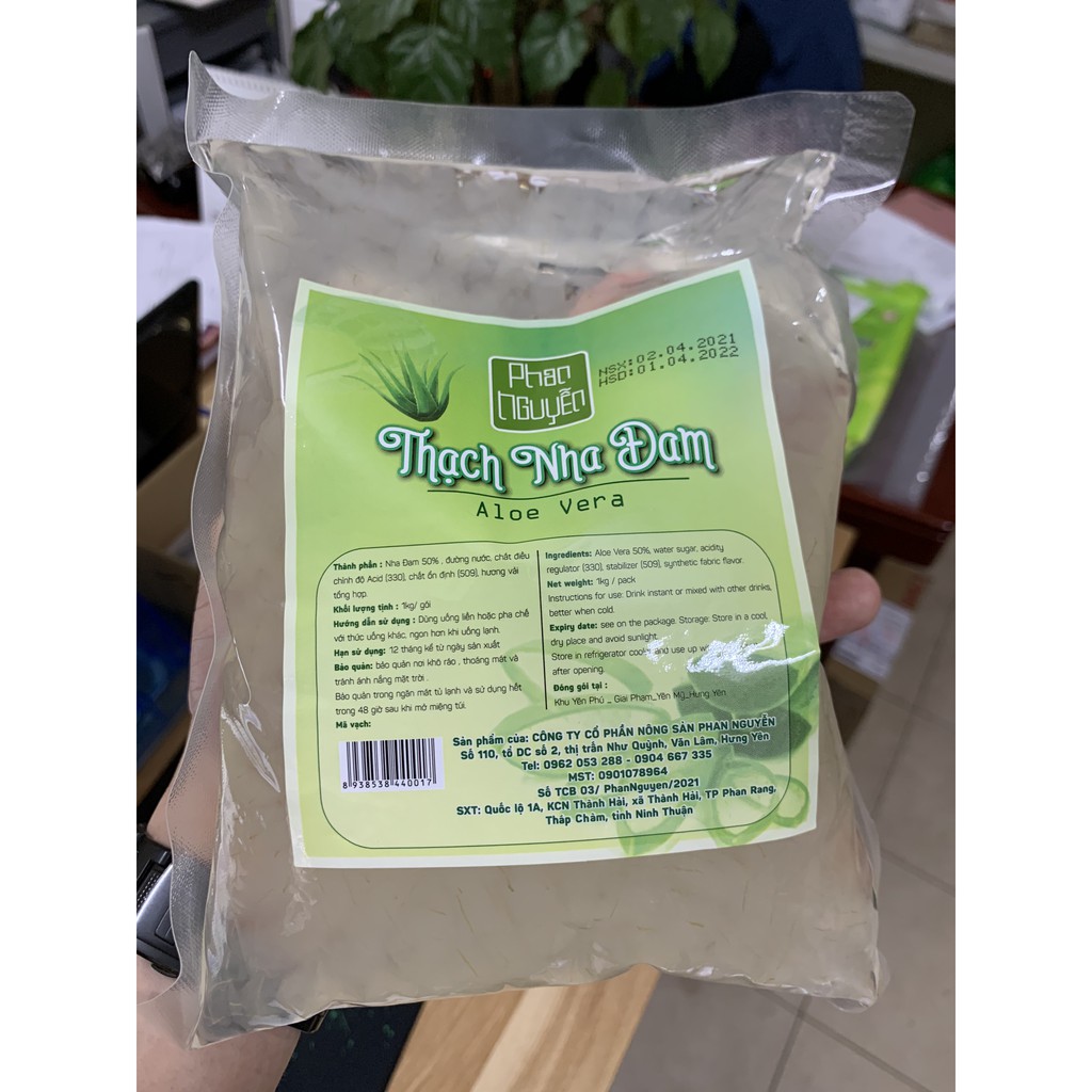 Thạch Nha Đam Xuân Thịnh/ Lê Huỳnh/ Phan Nguyễn Túi 1kg - Thơm Ngon