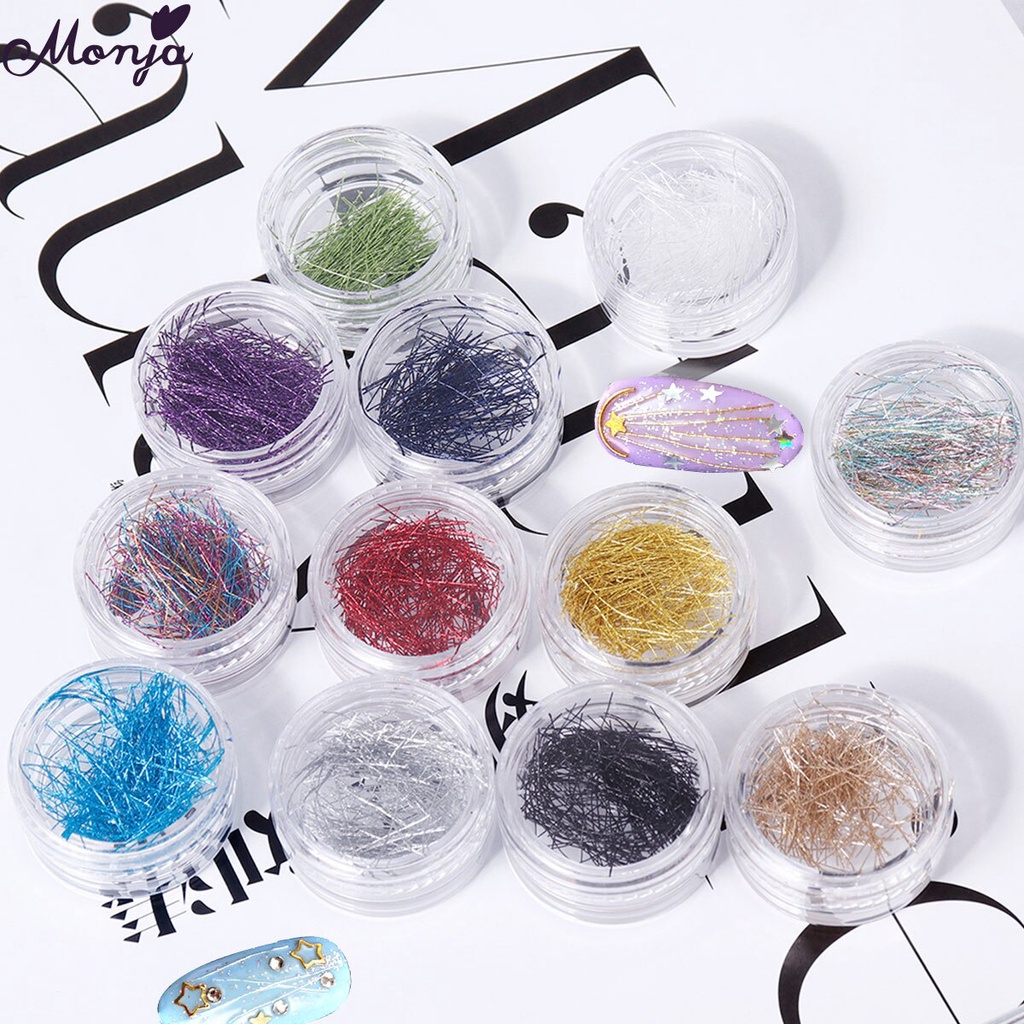 Set 12 Hộp Phụ Kiện Trang Trí Móng Tay Nghệ Thuật