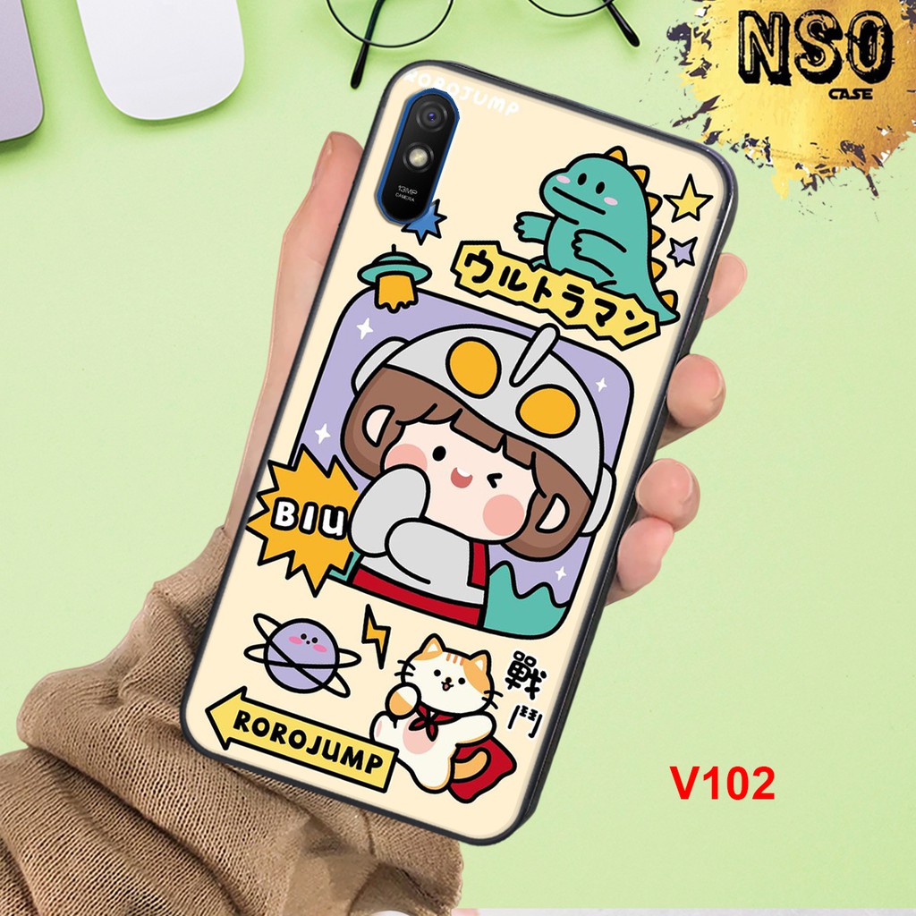 Ốp Lưng Xiaomi Redmi 9a In Hình Roro Jump Siêu Đáng Yêu