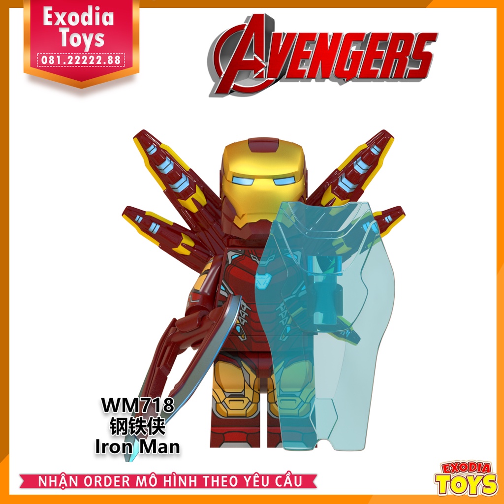 Xếp hình minifigure Biệt Đội Siêu Anh Hùng Avengers : Hồi Kết - Đồ Chơi Lắp Ghép Sáng Tạo - WM6063