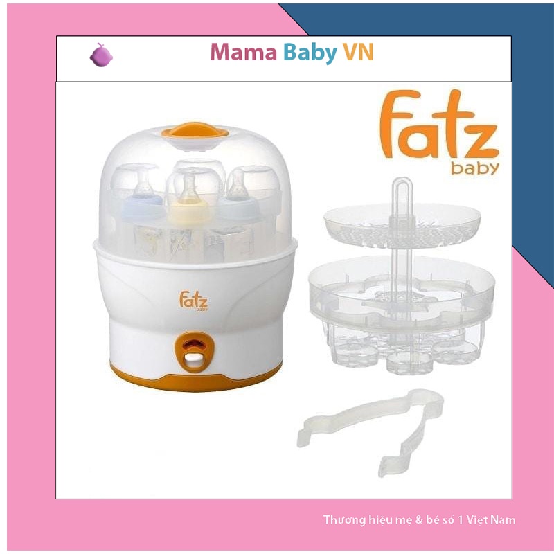 Máy tiệt trùng bình sữa Fatzbaby hơi nước siêu tốc 6 bình tốt cho bé bảo hành 12 tháng và 1 đổi 1 trong 30 ngày FB4019SL