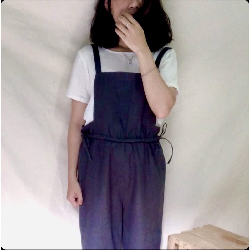 Quần yếm linen freesize của camlinen