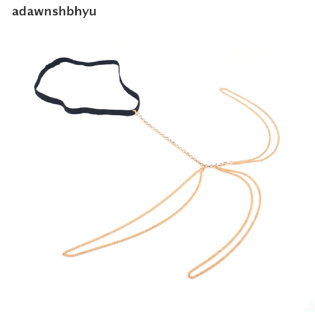 [adawnshbhyu] Chuỗi Dây Đeo Chân Đính Pha Lê Quyến Rũ Thời Trang Đi Biển Cho Nữ