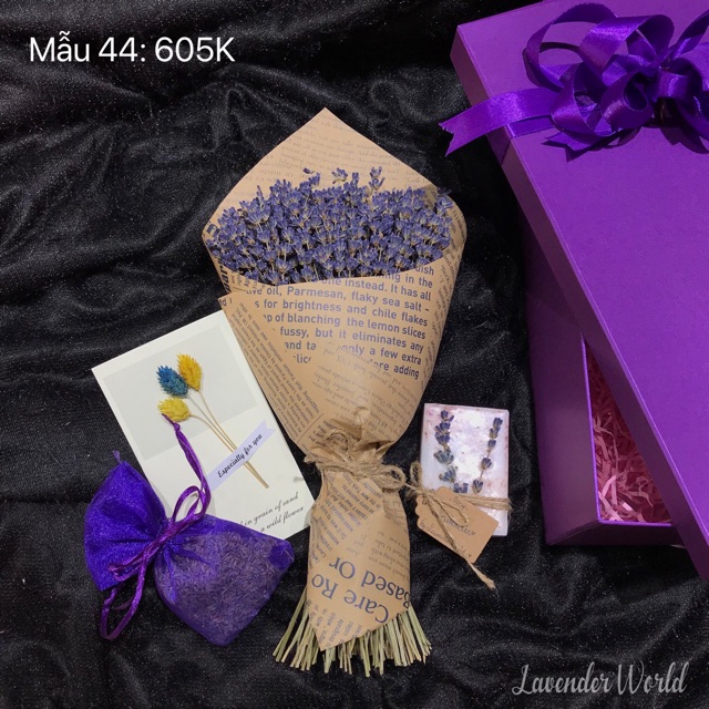 Set quà hoa lavender khô - Mẫu 44