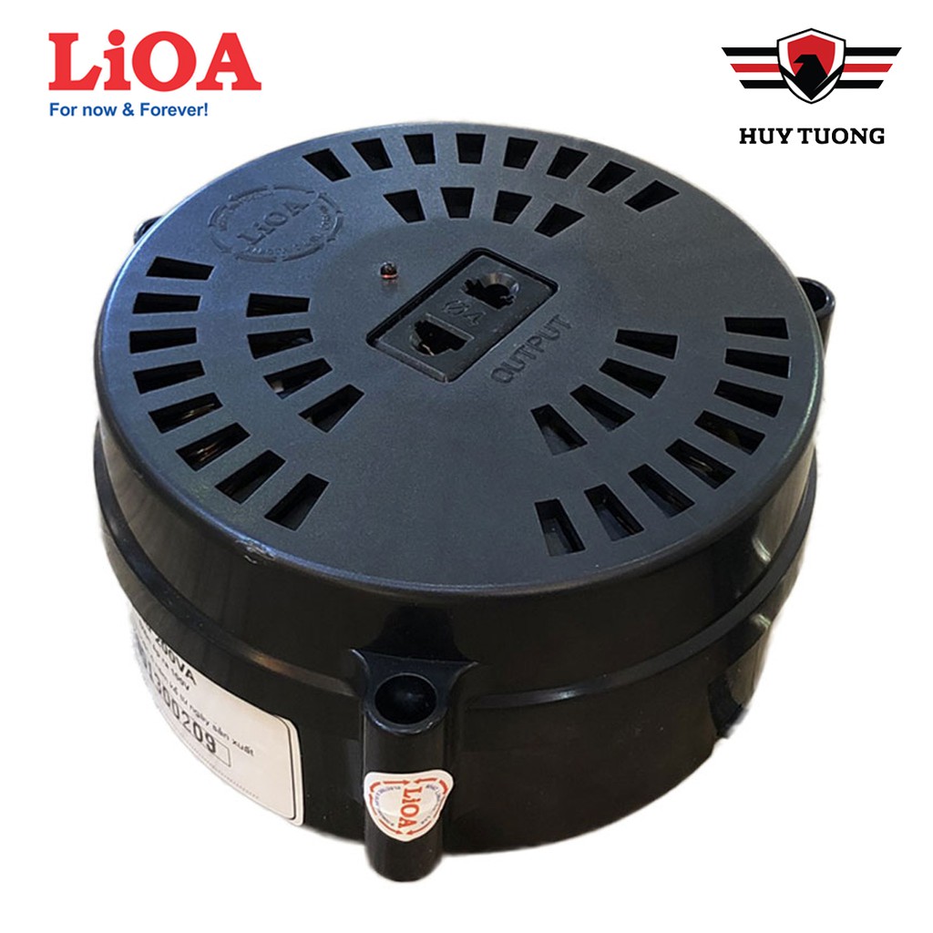 Biến áp đổi nguồn Lioa  FREE SHIP  Hạ Áp 1P - 0.2kVA ( Đen ) - Huy Tưởng