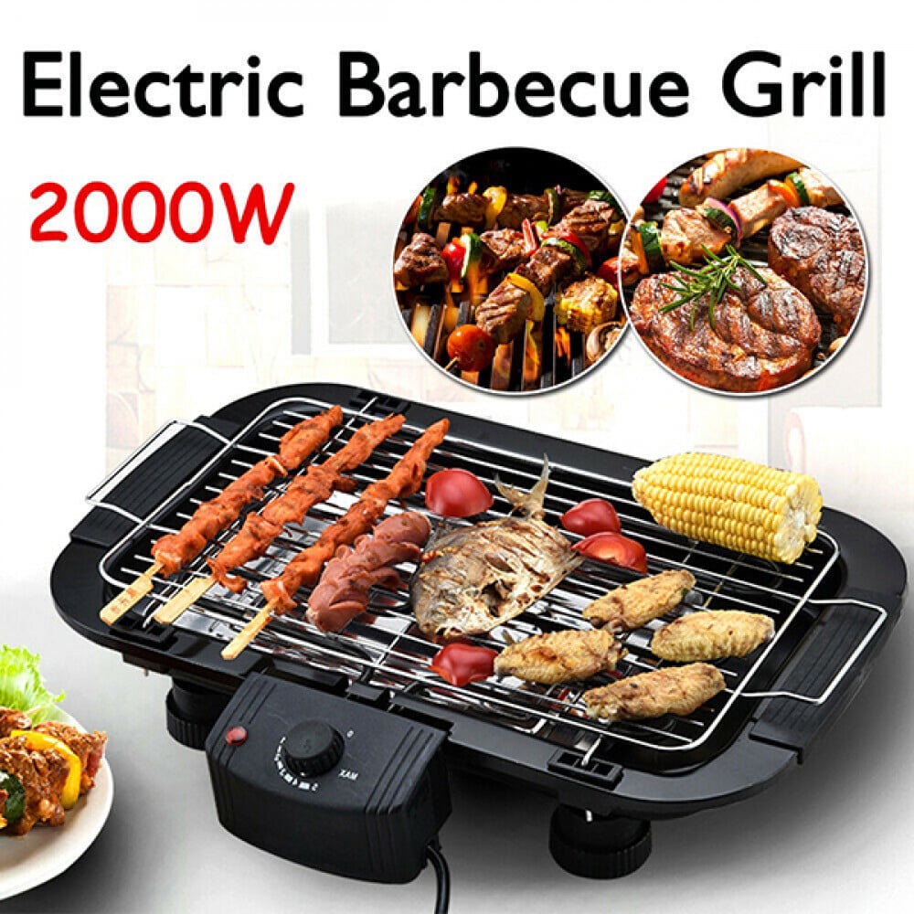Bếp nướng điện không khói Electric Barbecue Grill công suất 2000W hàng loại 1 cao cấp giá rẻ BH 6 tháng tiện lợi