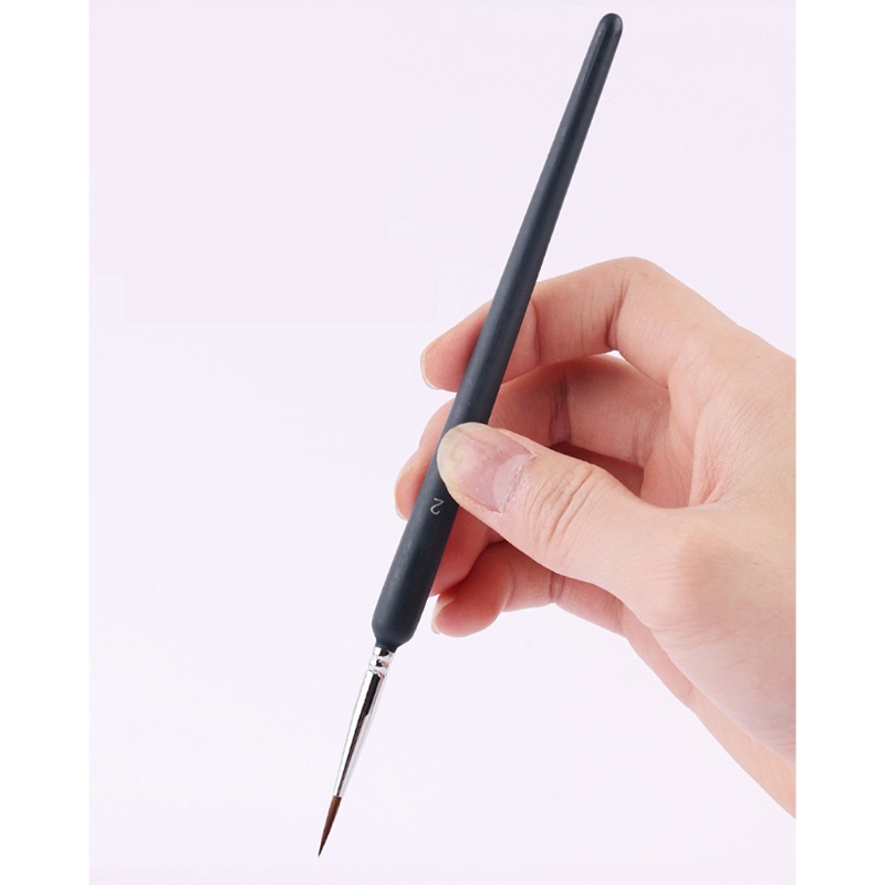 Set 10 Cọ Vẽ Tranh Sơn Dầu / Màu Nước / Acrylic Đầu Lông Sói Chuyên Dụng