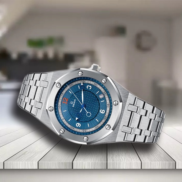 Đồng hồ nam Draco D22-DR05 “Wellerman” xanh kết hợp chất liệu kim loại màu bạc - thời trang nam thể thao