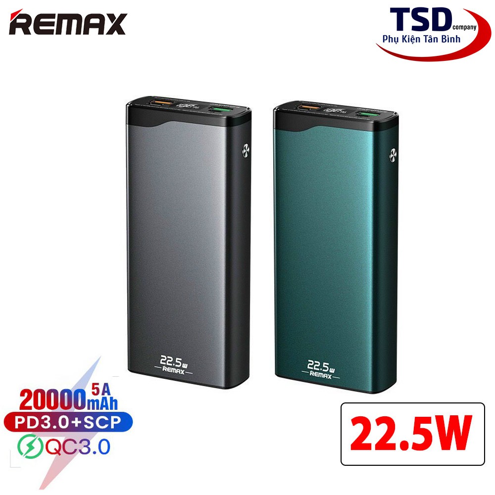 Pin Dự Phòng Remax RPP-129 20000mAh Chính Hãng