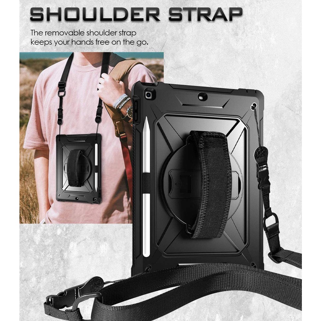 Ốp Máy Tính Bảng Nhám Chống Sốc Có Giá Đỡ Xoay 360 Độ Cho iPad 10th Gen 10.9 2022 Air 5 Air 4 / 10.2 / Pro 11 / 9.7 / Mini 6 5 4 3 / Air 2 Pro 9.7