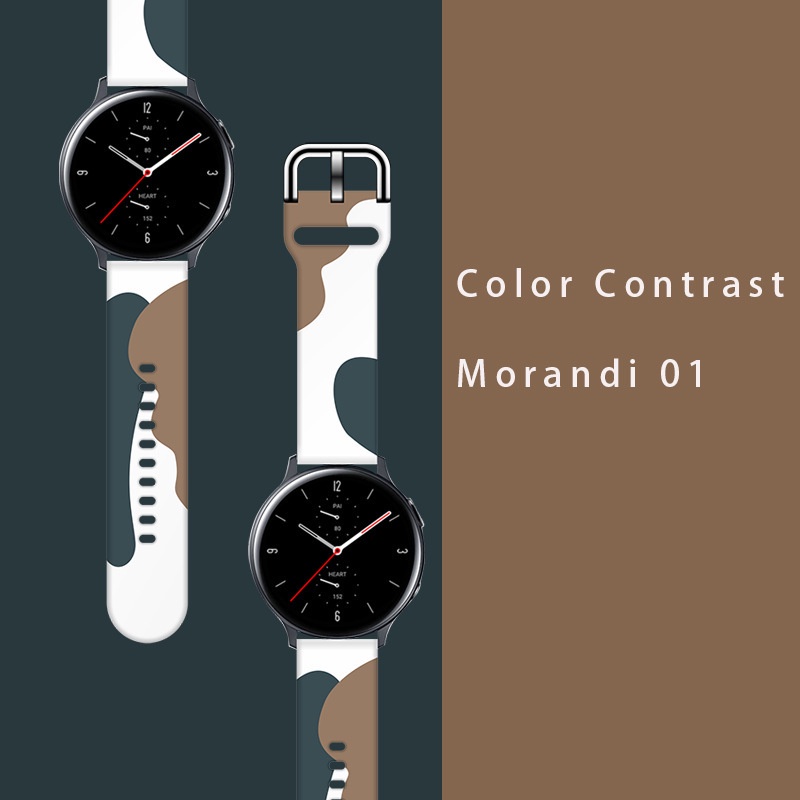 Dây Đeo 20/22mm Bằng Silicon Cho Đồng Hồ samsung galaxy watch 4 classic/active 2/46mm/42mm gear s3 huawei gt/2/3/pro