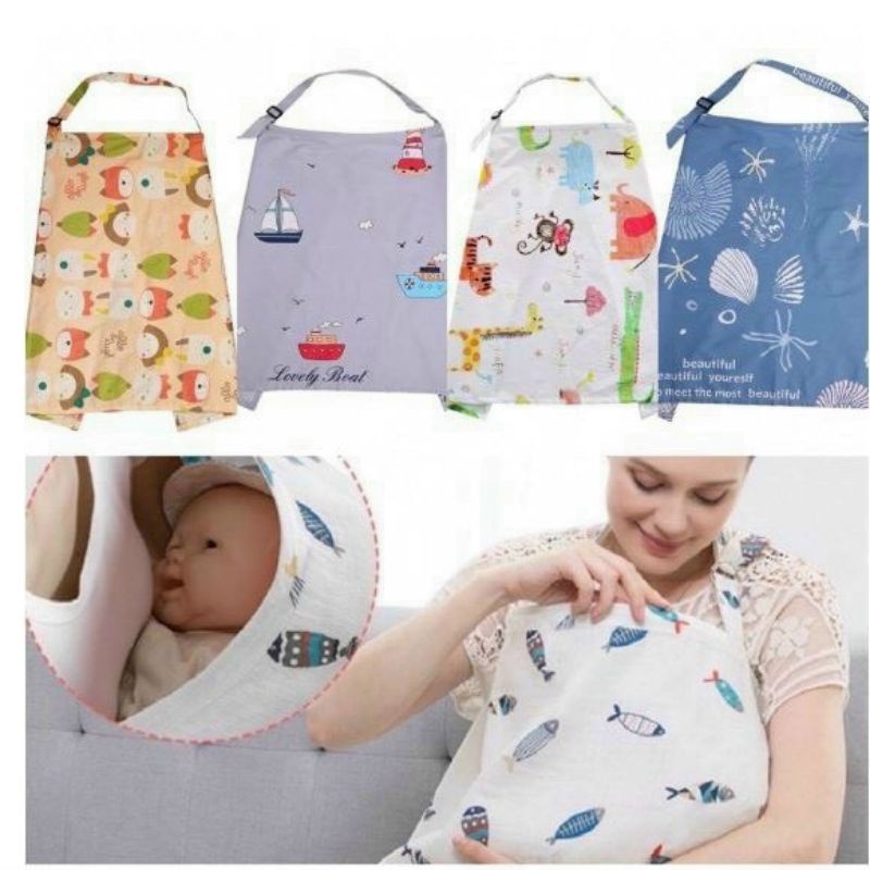 Khăn Choàng Cho Bé Bú Nơi Công Cộng / Chống Nắng, Chắn Gió Bụi Cho Bé