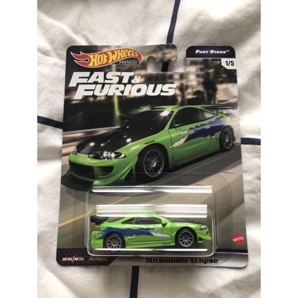 Xe mô hình Hot Wheels Premium Mitsubishi Eclipse hotwheels Fast and Furious, hiếm