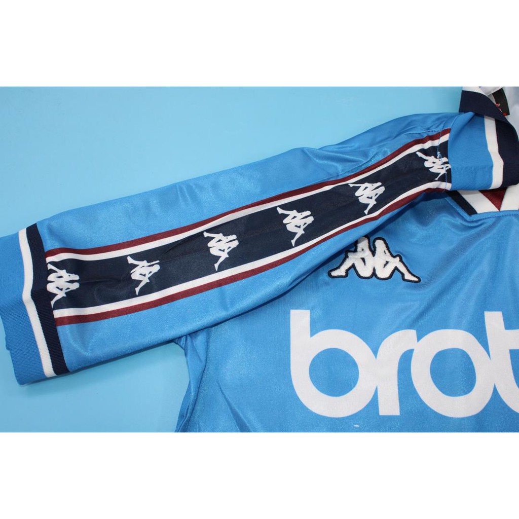 Áo Bóng Đá Đội Tuyển Manchester City 1998-99 Phong Cách Retro Cho Nam