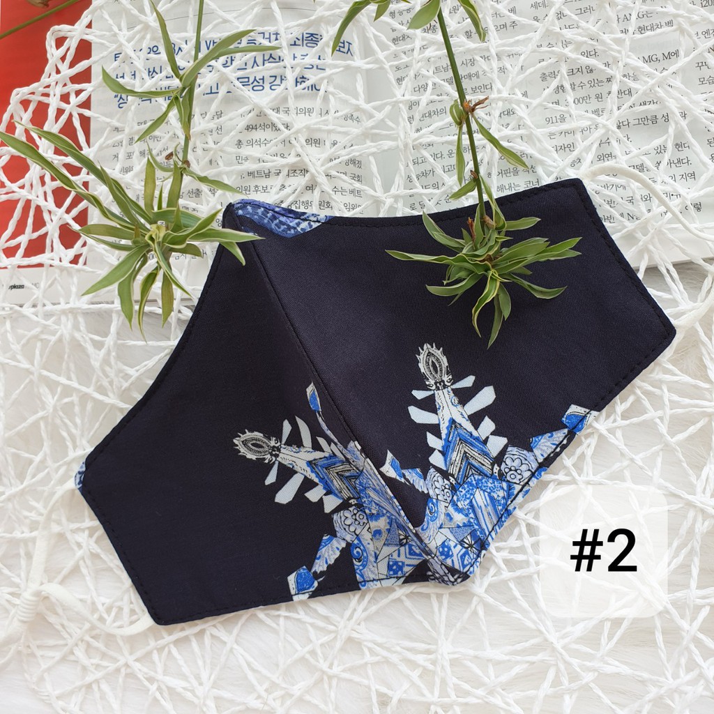 Khẩu trang unisex nam nữ vải Hàn Quốc 100% cotton lót thun kháng khuẩn có 9 mẫu JM2