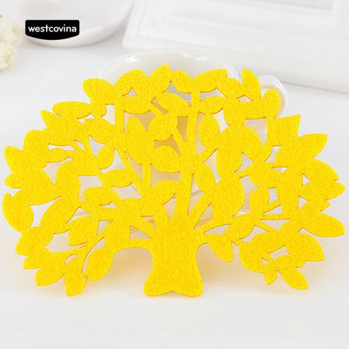 Đế Lót Ly Chống Trượt Hình Cây Sáng Tạo