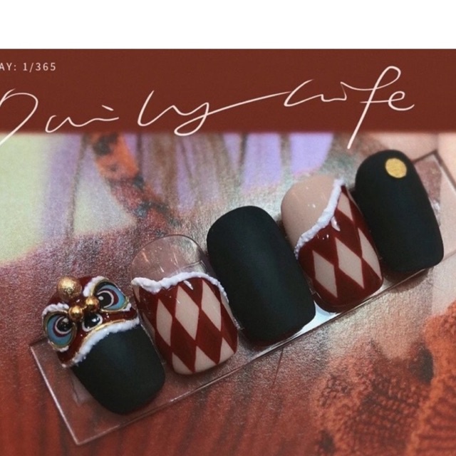 Bộ Nailbox vẽ Lân tết