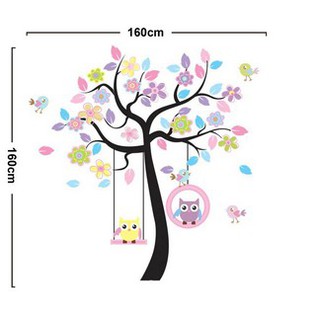 (HCM) Decal dán tường Cây nhà bác cú - decalhcm