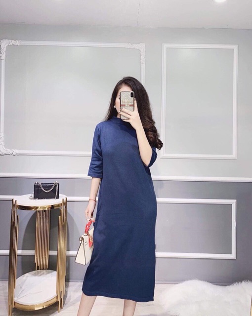 VÁY XUÔNG LEN DÀI XẺ MS14266 | BigBuy360 - bigbuy360.vn