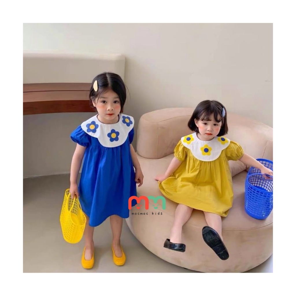 Đầm bé gái babydoll dễ thương mùa Hè thoải mái cho bé 10kg đến 41kg