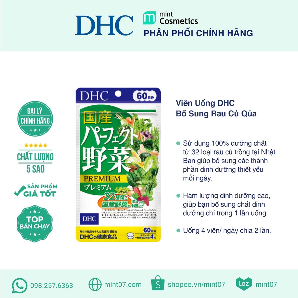 Viên Uống Bổ Sung Rau Củ DHC