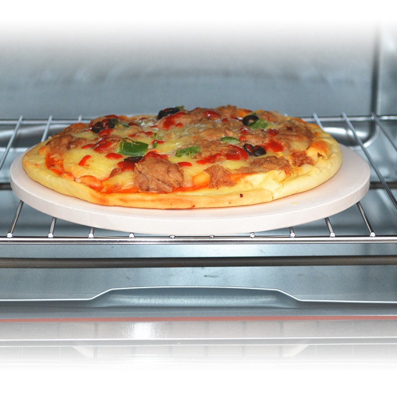 13 Inch Pizza Stone for Cooking Baking Grilling Tools for Bread Tray