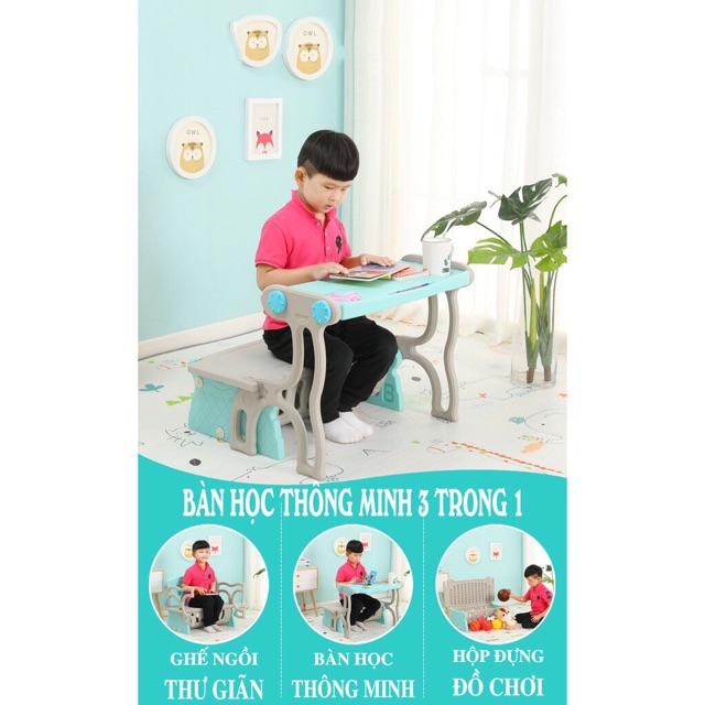 Bộ bàn ghế thông minh 3-1  . Bàn học 3-1 cho bé | BigBuy360 - bigbuy360.vn