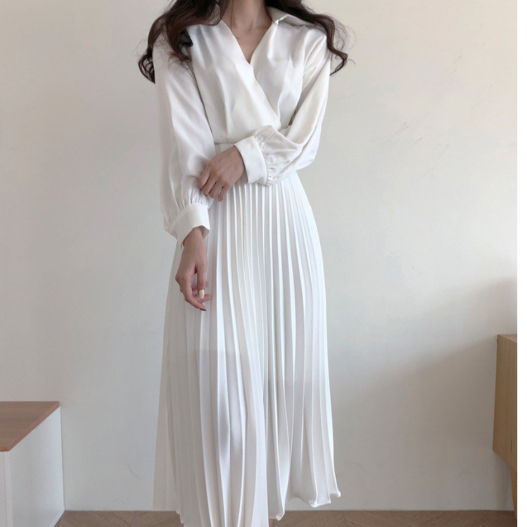 Chân Váy Trắng Xếp Ly Dài Thời Trang Hè Hàng Qc Loại 1 Freeship,Chân Váy Xếp Li Dáng Dài Cạp Chun Nhiều Màu Hàng Mới | BigBuy360 - bigbuy360.vn