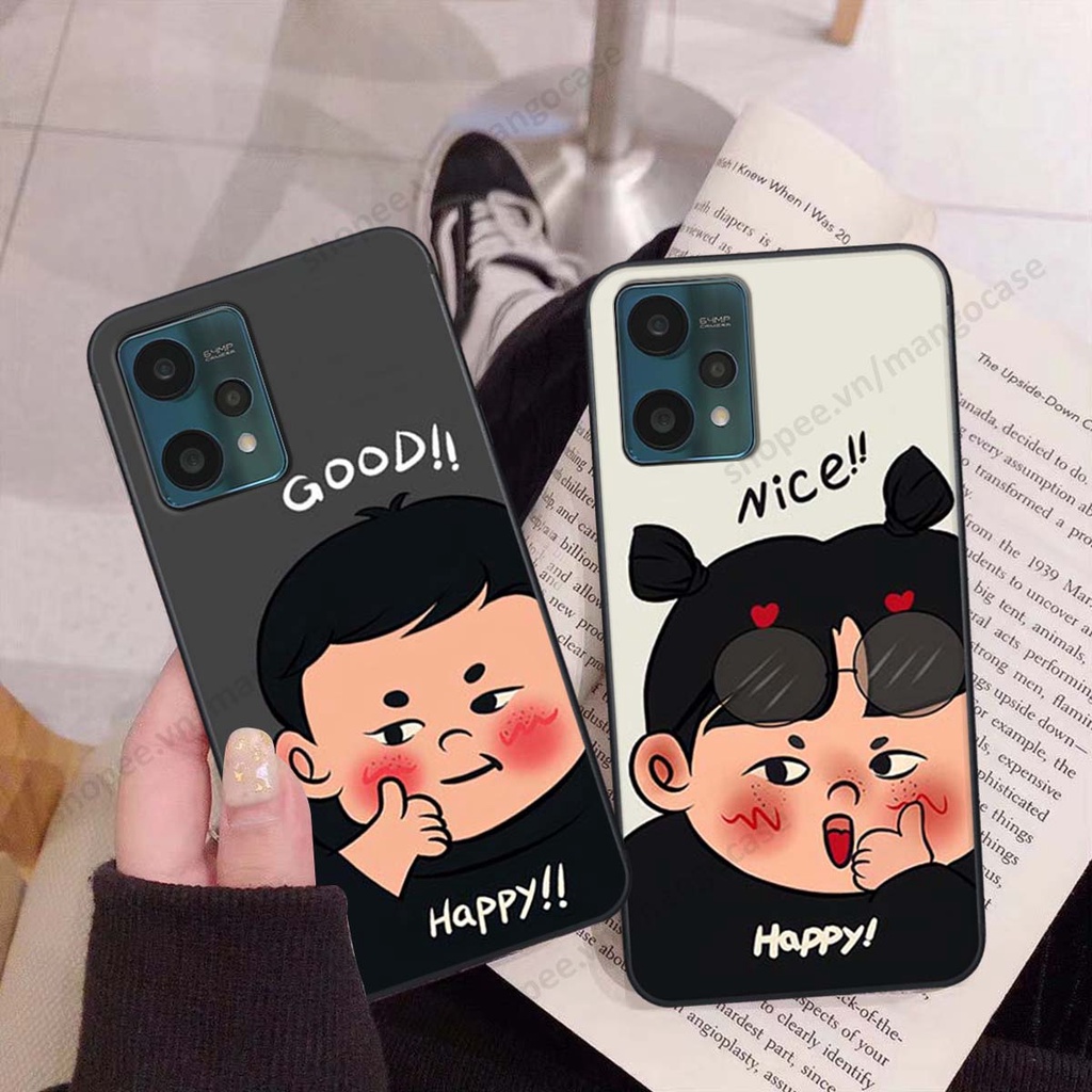 Ốp lưng Realme Realme 9 4G / 9i / 9 Pro / 9 Pro+ 5G in hình happy nice, bé gấu đáng yêu