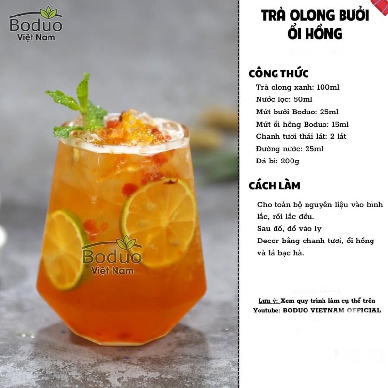 Mứt bưởi Boduo hộp 1kg