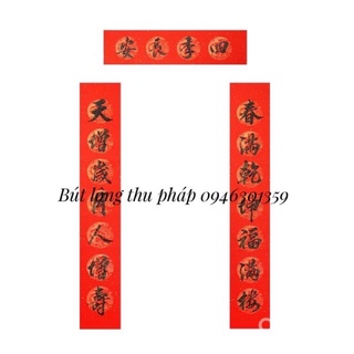 Giấy viết câu đối vạn niên hồng