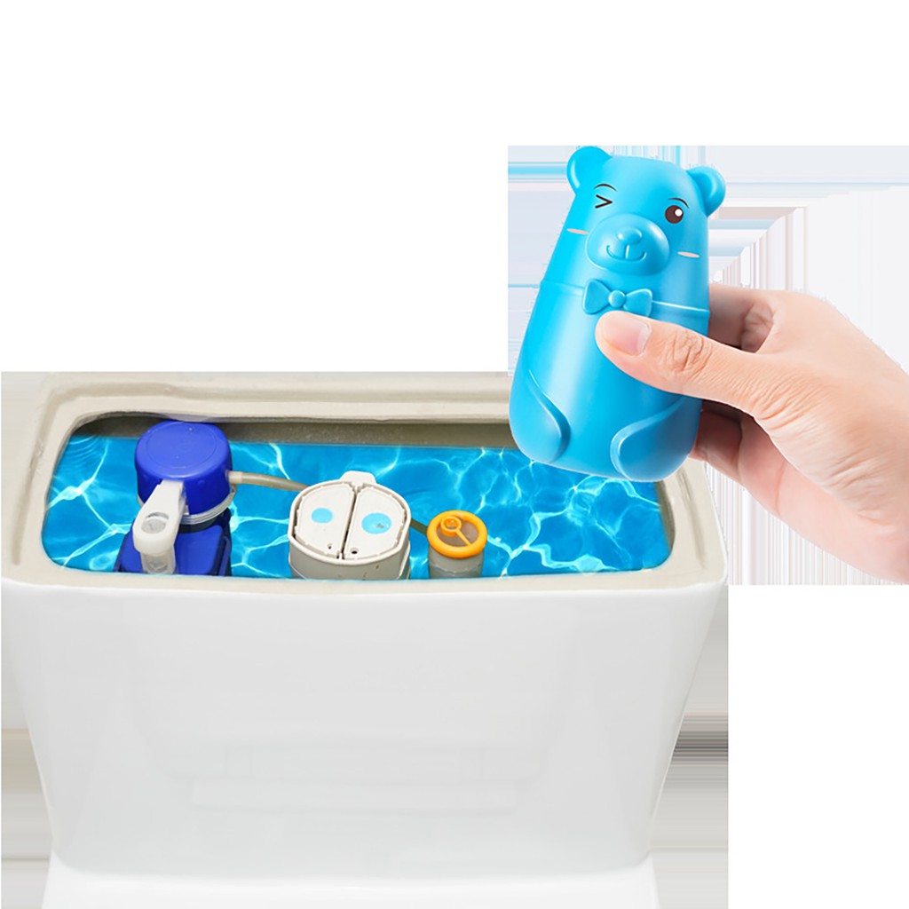 Lọ thả bồn cầu diệt khuẩn khử mùi hình gấu chai thả toilet thơm hương