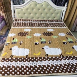Thảm trải giường lông cừu 1m6x2m