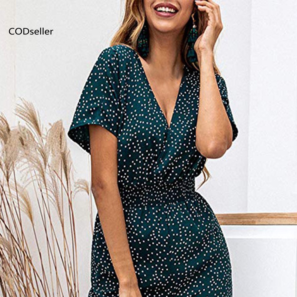 COD_ Loose Summer Jumpsuit Loose Jumpsuit Pocket Overalls Breathable for Vacation