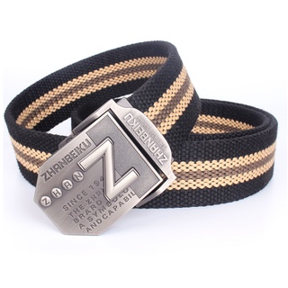 Thắt lưng Nam vải Canvas_Mặt Z siêu bền đẹp, Thắt lưng lính vài bố Khóa luồn kẹp chắc chắn, tiện dụng